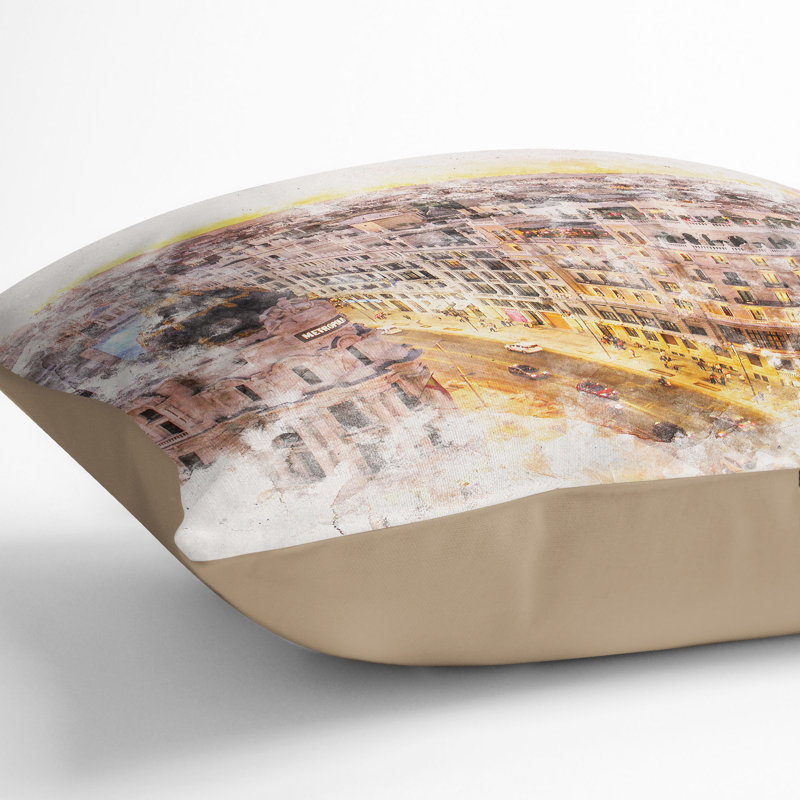 Square Cushion, 40cm H x 40cm W x 15cm D, Stone