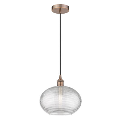 Luminaire suspendu à 1 lumière Edison Jerard-616-G555