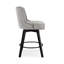Tabouret de comptoir pivotant rembourré avec structure en bois massif-1519394450