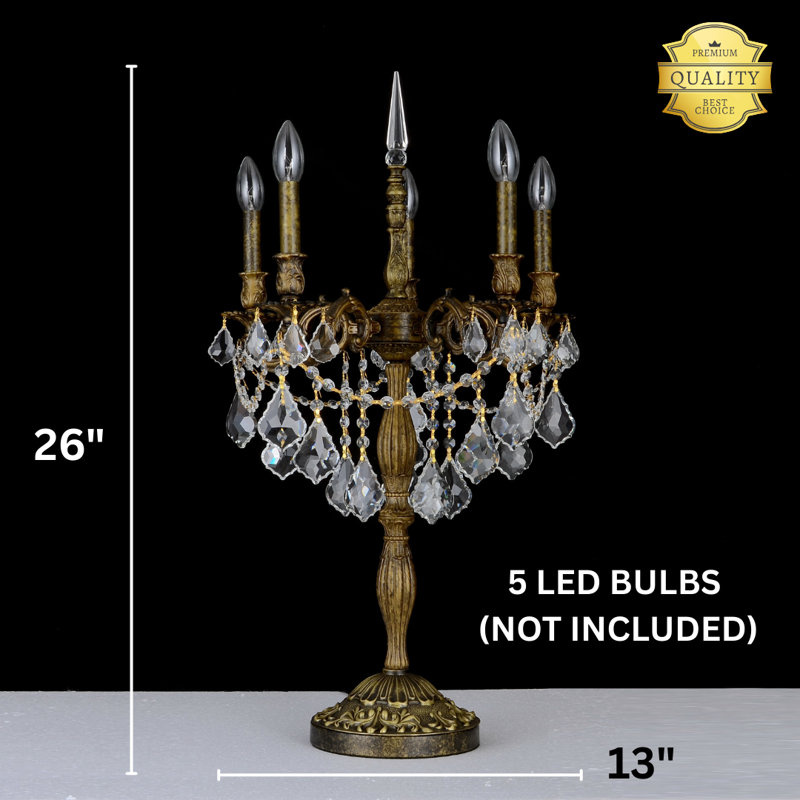 Lampe de table 26 po Pastorella, Bronze