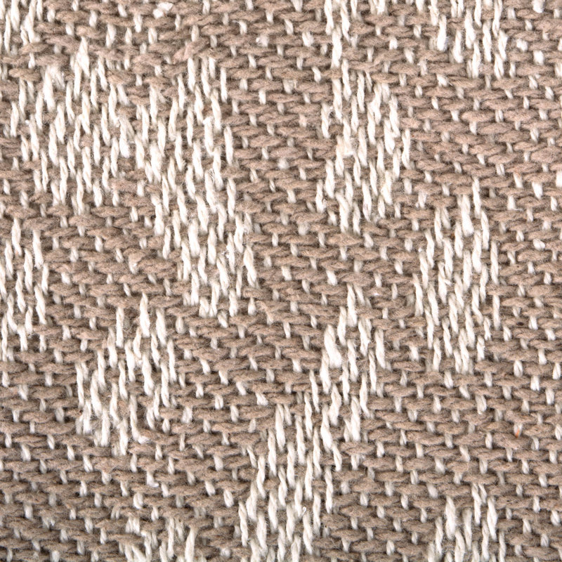 Jeté en coton Dll Leopard, Blanc