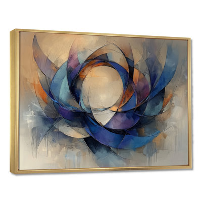 Cleobury Abstract Velvet Wreath Of Density I - Art mural couronne pour le salon