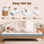 Matelas pliable simple, matelas en mousse mémoire pliable en trois parties de 15 cm-1380803134