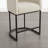 Upholstered Counter Stool with Metal Frame-1555211736