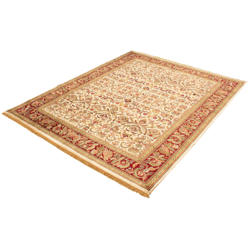 Tapis zone en laine de 5 po 11 po x 11 pi 5 po one-of-kind-noué la new age sultanabad