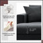 Comfortable Polyester Sectional Sofa with Movable Ottoman and Sturdy Frame for Modern Living-2110787786