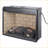 Electric Fireplace Insert, 23 Inch with Realistic Logs | Antique Black | Tempered Glass+Sheet Metal+Plastic