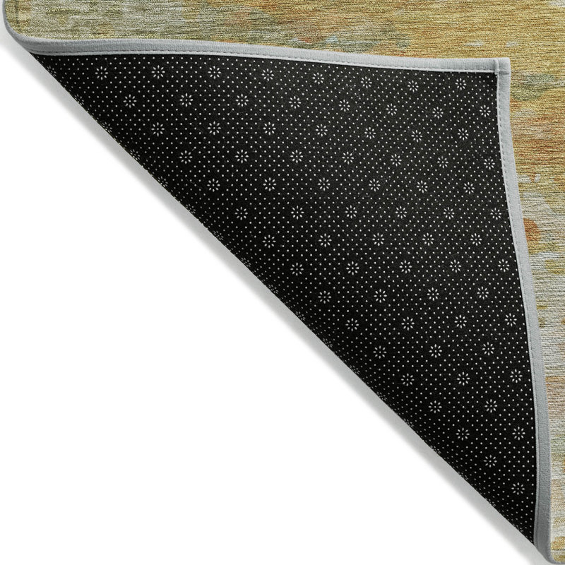 Tapis intérieur / extérieur Xhevrie lavable à la machine, Rectangle 10 pi x 14 pi