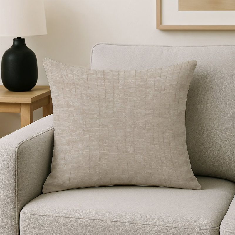 Coussin décoratif intérieur et extérieur Modern, Gris abstrait 10, Carré 20 po