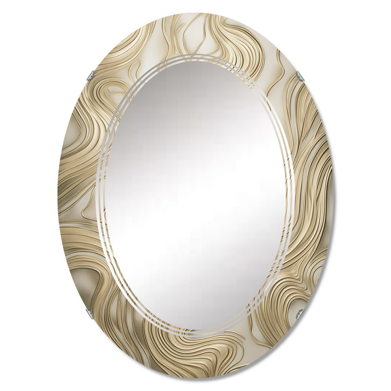 Blatnice - Miroir mural moderne ovale, 30 po x 20 po