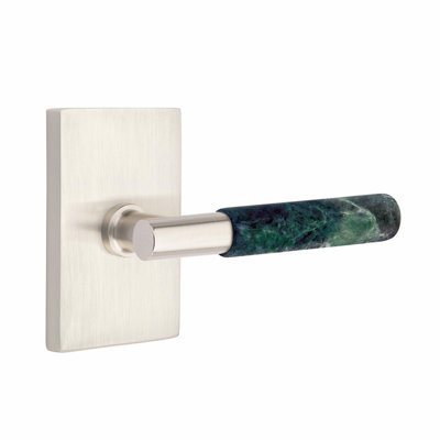 Emtek Select Privacy Leverset, Modern Rect. Rosette, T-Bar Stem, CF