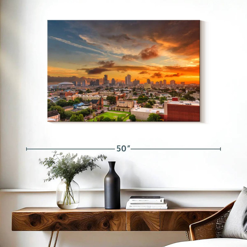 Sireci New Orleans Sundown, 26" H x 39" W