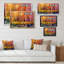 «Abstract Autumn Forest By The Late IV», reproduction sur toile flottante-1378745507-1378745511