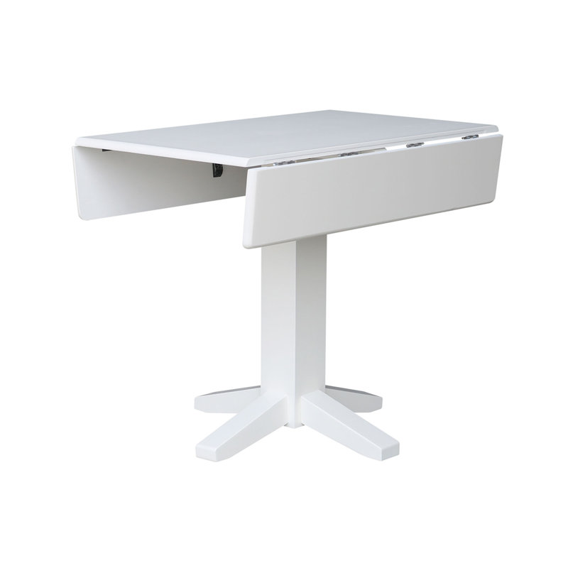 Table de salle à manger Lesha, Blanc / blanc