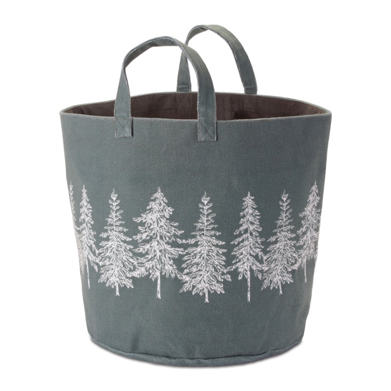 Panier de rangement en pin 13,5 po