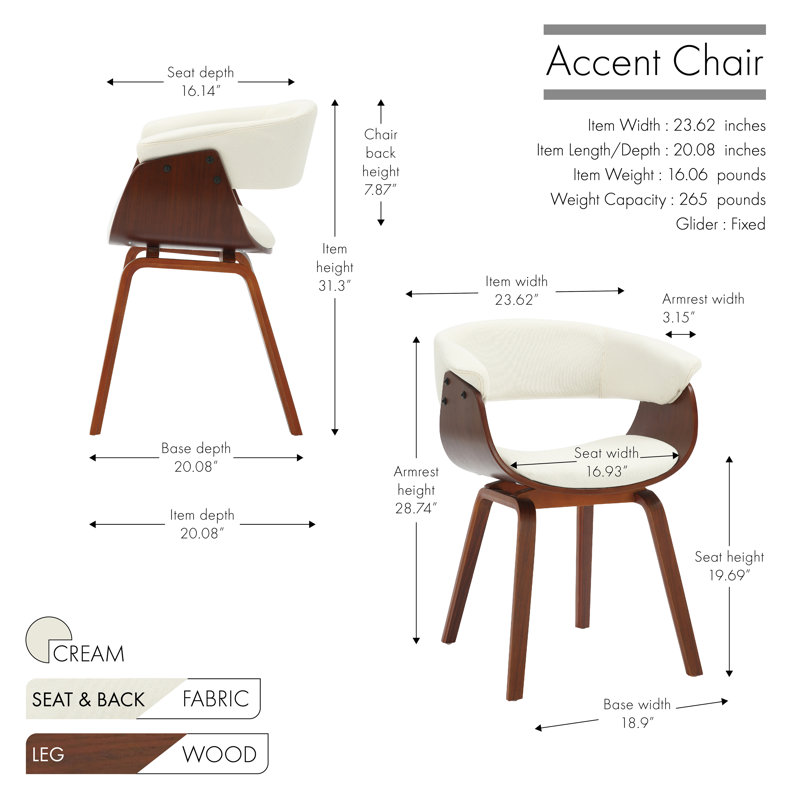 Gaia Side Chair, Cream