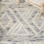 Tapis ivoire / bleu en jute / sisal / laine / coton tissé à la main Garstang-546887509