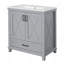 Meuble-lavabo de 30 pouces avec lavabo simple-2004584508