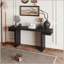 Console très large 66 po avec placage de bois-1948080022