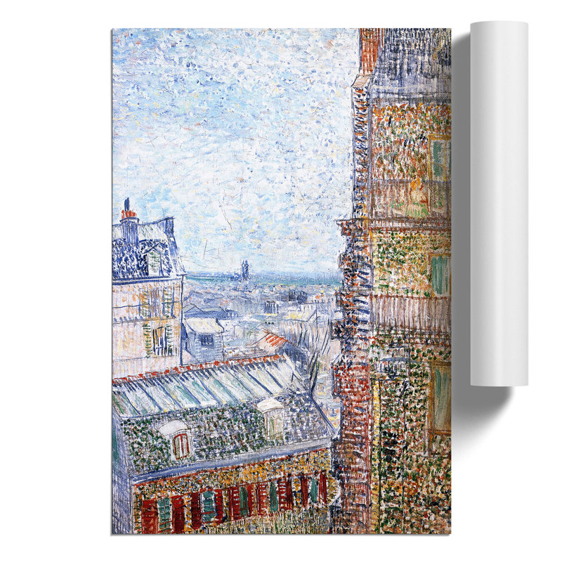 View Of Paris by Vincent Van Gogh - No Frame Painting, 30cm H x 21cm W x 0.1cm D