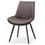 Zenobia 322.58cm H Upholstered Metal Side Chair in Brown-1805059803