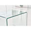 Table transparente - polyvalente pour une utilisation quotidienne en verre trempé transparent