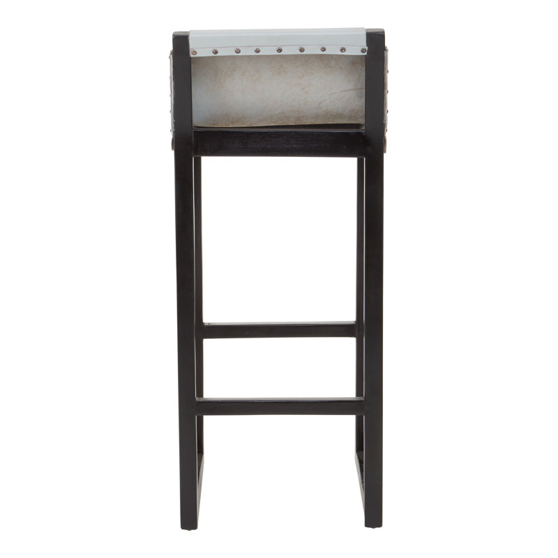 Natalie Solid Wood Counter Stool, White