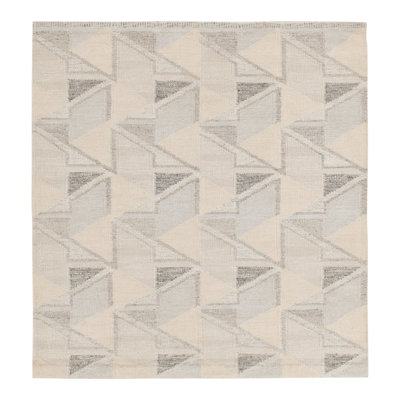 Scandinavian Wool Geometric Area Rug
