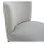 Le tabouret de 27 pouces au design moderne avec un tissu lisse de couleur claire et un repose-pieds circulaire avec une finition dorée crée un look sophistiqué et luxueux-153060562