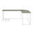 Gray & Finish Computer Desk