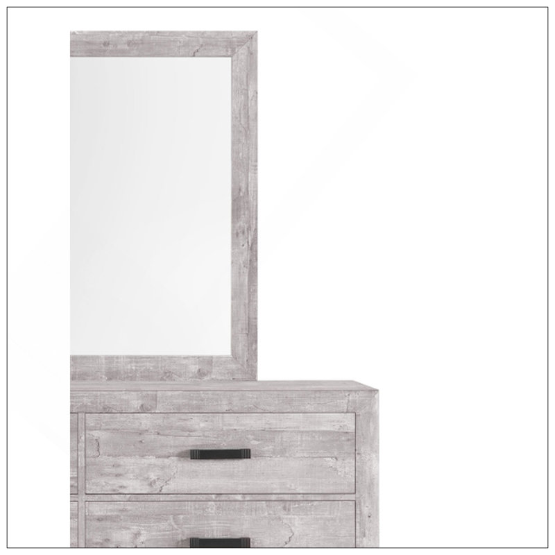 GRIS MIROIR avec une fabrication durable et du bois de haute qualité, parfait pour les intérieurs modernes