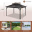 10 pi. L 12 pi. D Pavillon de jardin en fer