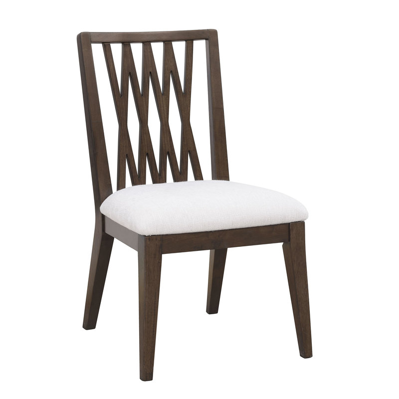 Chaise d'appoint à dossier en bois Herrick Reinaldo