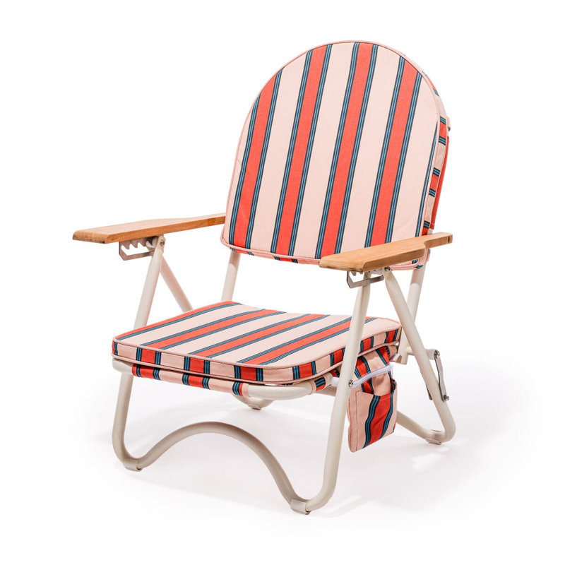 Pam Chair, Green/Pink/White Striped