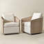 Ensemble de 2 chaises pivotantes en bois de lin massif-637465875