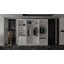 Moscow Sliding Wardrobe with Mirror Modern Bedroom Wardrobe 4 Colours 3 Sizes-691752809-691752819