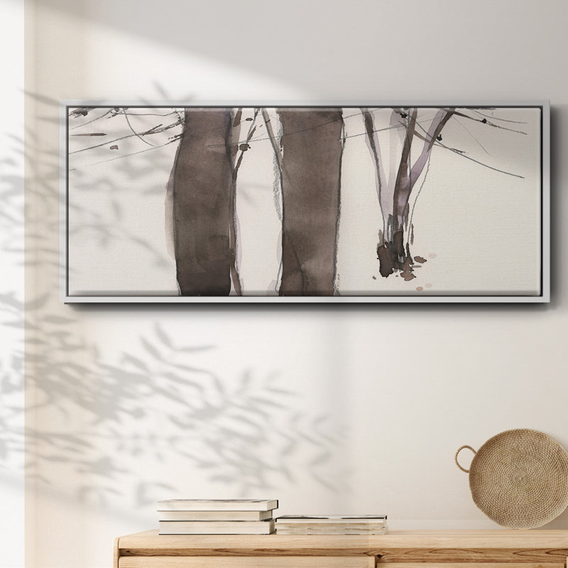Under the Winter Tree II- Framed Canvas, 8" H x 20" W