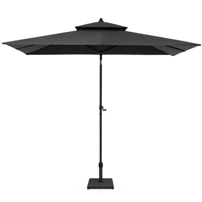 116'' X 76'' Rectangular Market Umbrella With Base