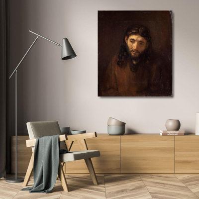 Art sur toile tendue avec la galerie Alcott Hill® Rembrandt: Tête de Christ