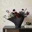 Vase de table sculptural moderne Karly en métal - Noir