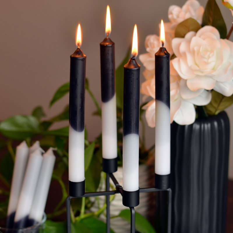 Kisa 8 Piece Gradient Taper Candle Set