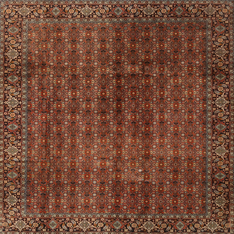Tapis traditionnel ivoire / brun, Rectangle 4 pi x 6 pi