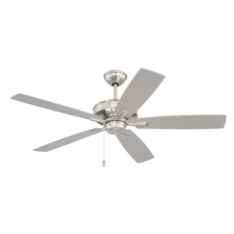 Humairaa 52'' Ceiling Fan, Brushed Polished Nickel