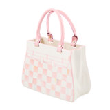 Rosy Check Doodles Handbag Vase