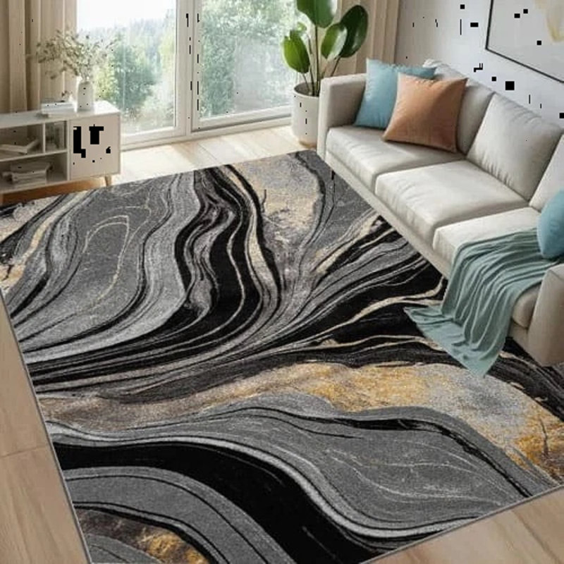Abstract Area Rug, Rectangle 80 x 150 cm