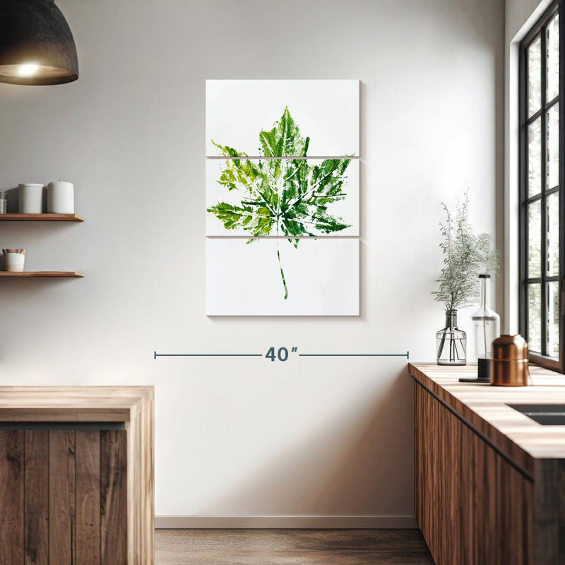 Harnek Abstract Leaf, 38" H x 24" W