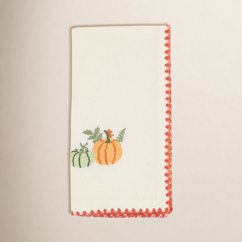 Serviette d'automne citrouilles d'automne (ensemble de 4)