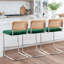 Tabouret de bar et de comptoir en velours Georgios-1325310141-1317367745