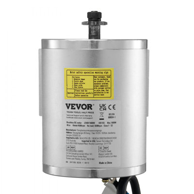 1800W Electric Brushless DC Motor Kit 48V 4500rpm Motor with Speed Controller
