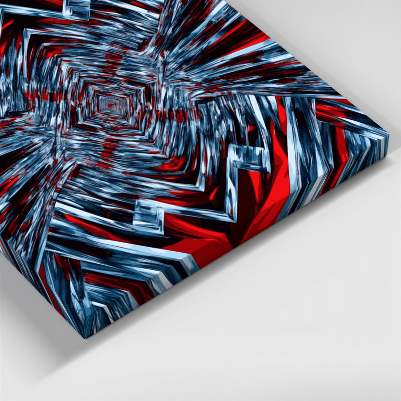 Art sur toile mauve Op Art 58, H 20 po x l 30 po